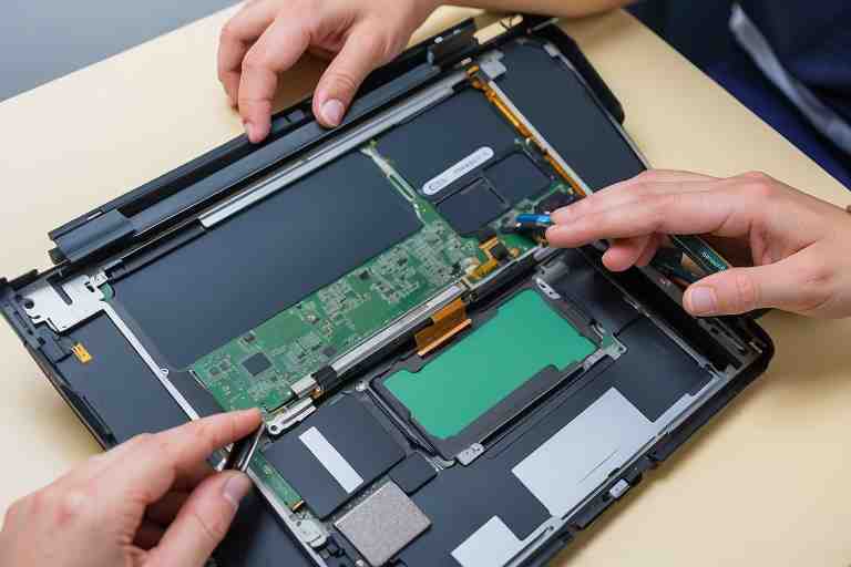 ¿Cómo reparar un monitor portátil con manchas de luz?