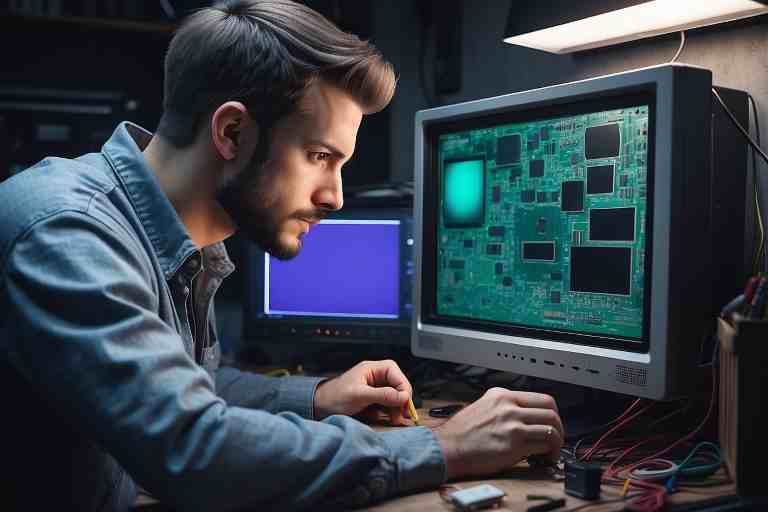 ¿Cómo arreglar un monitor con parches de color?