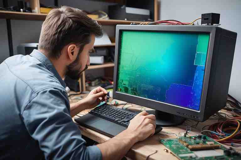¿Cómo arreglar un monitor con parches de color?